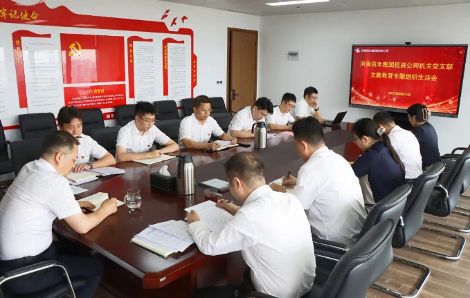 河南资本集团投资公司机关党支部召开主题教育专题组织生活会